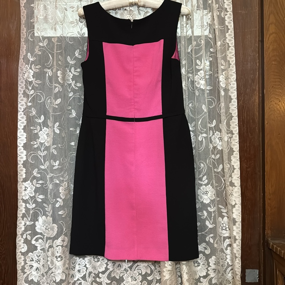 Banana republic, pink, and black dress only used once size 10 - Picture 3 of 4